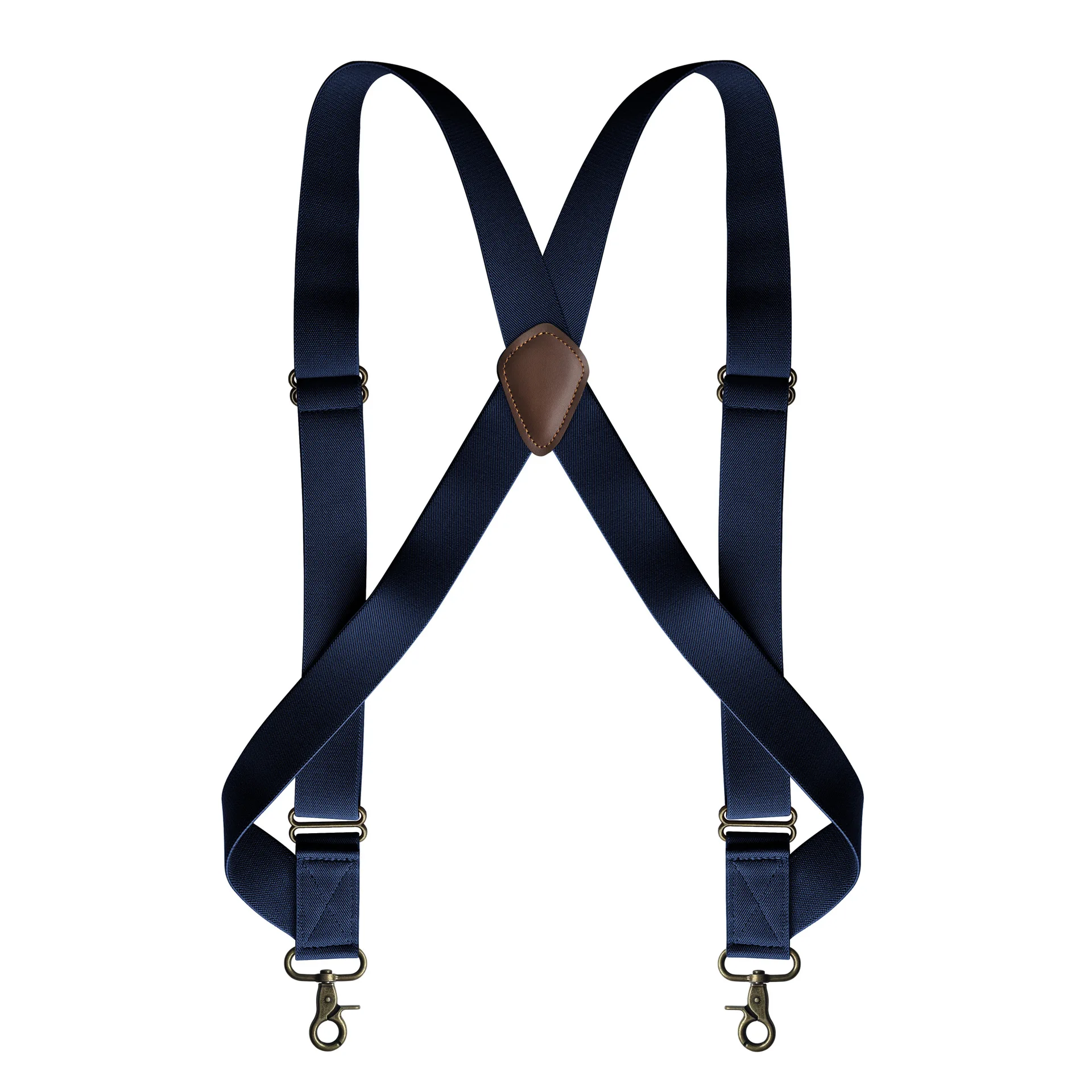 3.5X125cm Mens Suspenders Vintage Bronze Hook 2 Clips Adjustable Elastic Trouser Braces Adult Suspensorio Tirantes