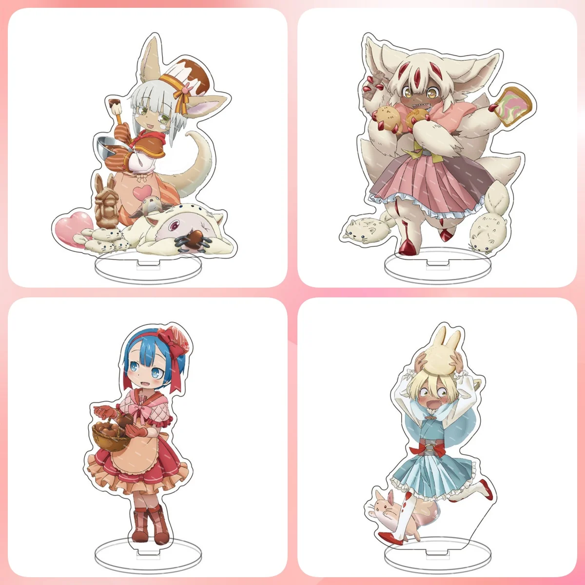 Anime Game Made In Abyss Acrylic Stand Doll Anime Faputa Riko Nanachi Figure Model Plate Toy for Gift