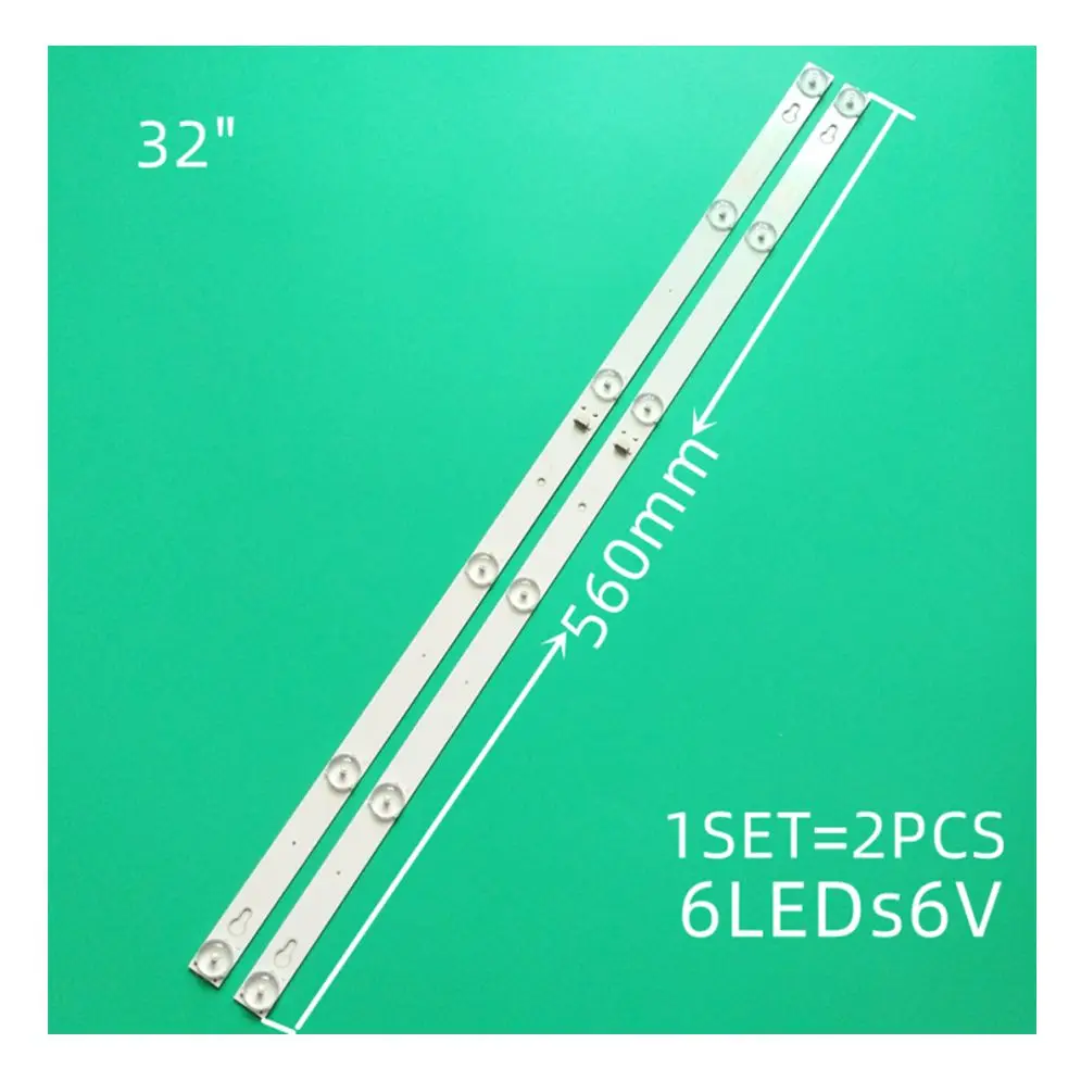 

Thomson 32HB5426 TCL L32S4900 32L2800 L32P1A 4C-LB3206-HR03J HR01J TOT_32D2900 32HR330M06A5 V5 LED strip for lighting, 10 pcs.