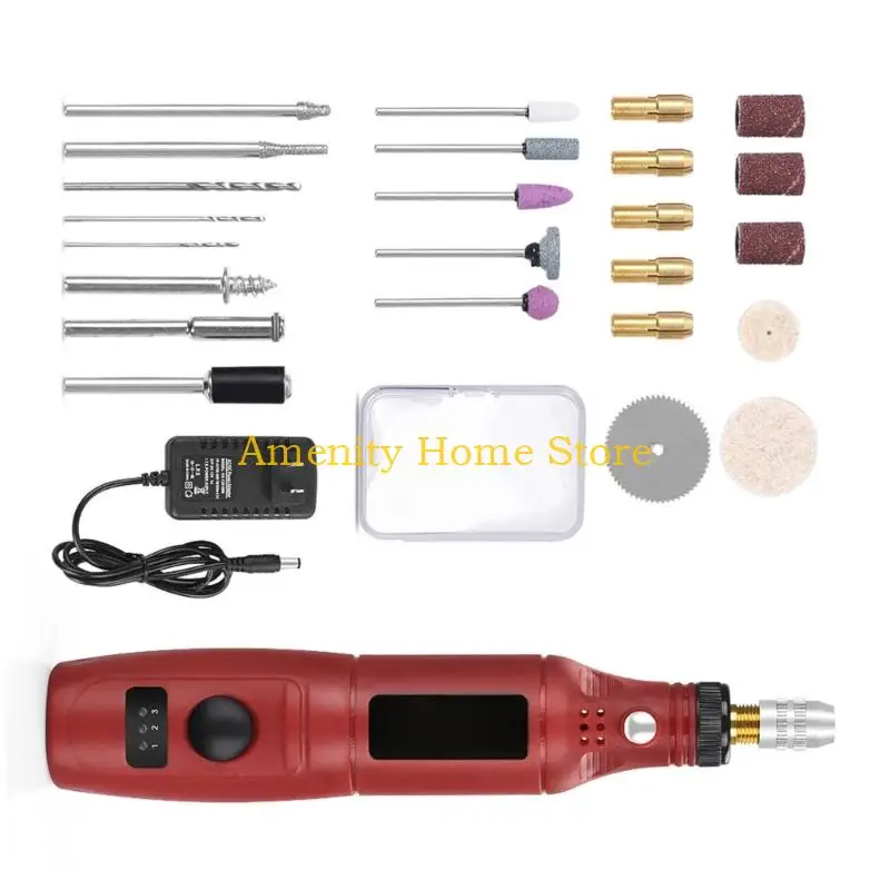 

F26C Strong Rotary Grinders Tool with Noise Reduction Multifunction Miniature Engraving Device for Homes Studio Accuracy Work