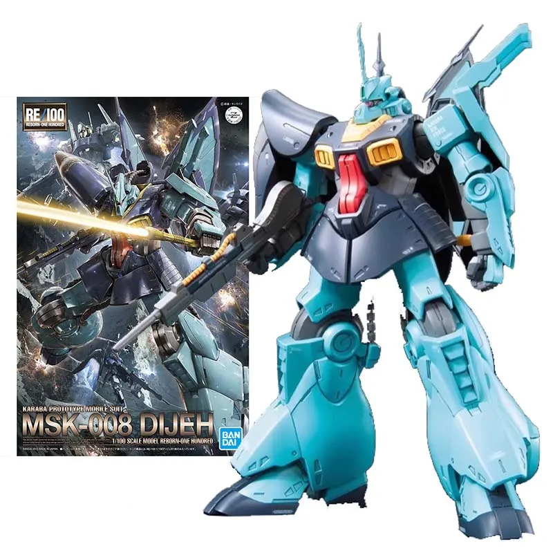 

Bandai Figure Gundam Model Kit Anime Figures RE MSK-008 Dijeh Mobile Suit Gunpla Action Figure Toys For Boys Children's Gifts