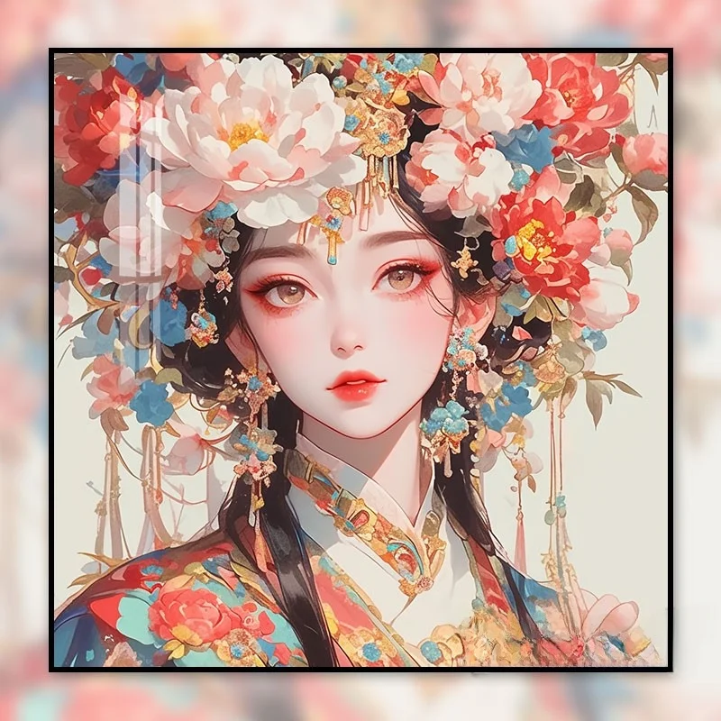 

Высокоэстетичный набор для вышивания крестиком с красивым цветочным узором, готовое изделие, алмазная вышивка, полное покрытие