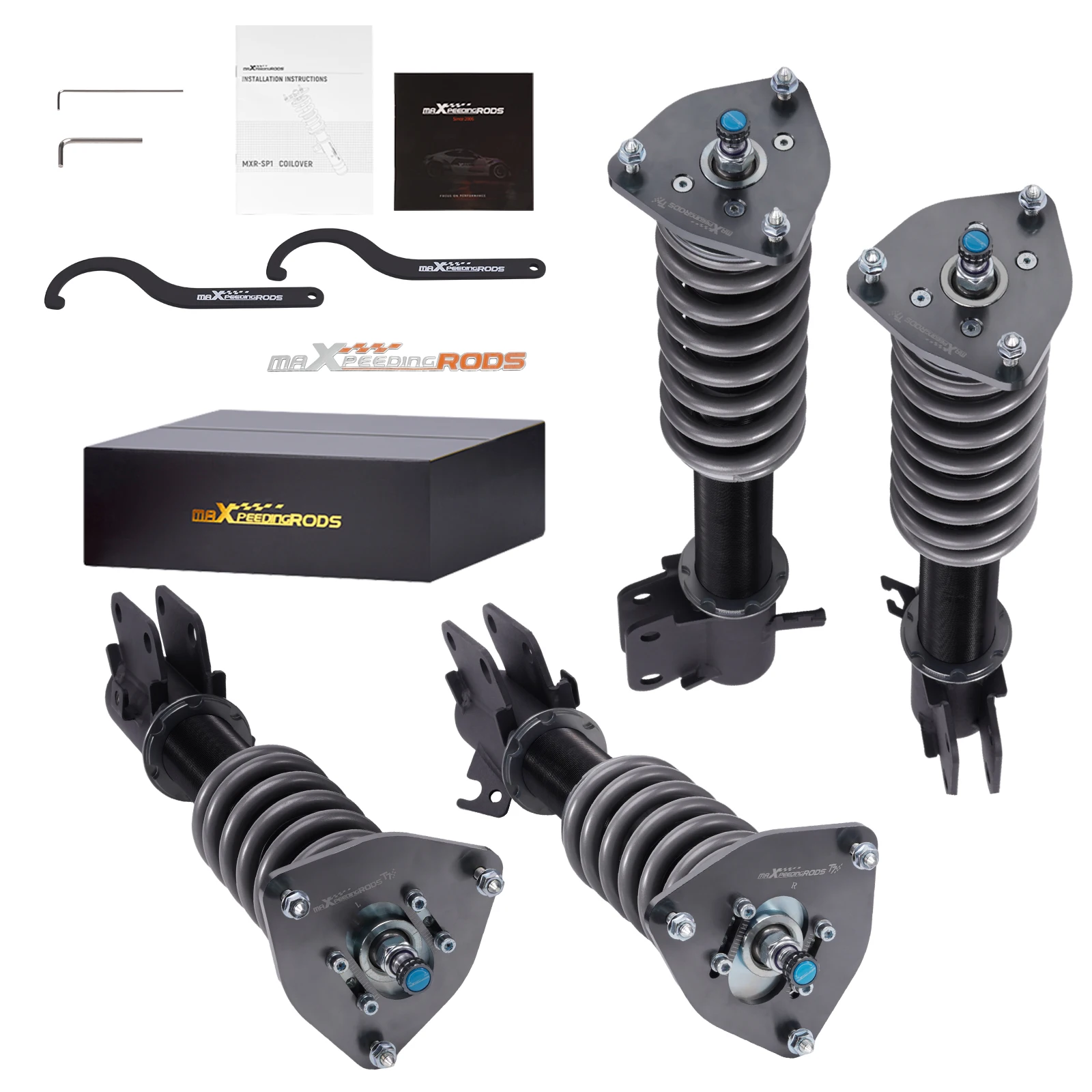 

MaXpeedingrods 24 Way Coilover Shock Struts Kit for Subaru Impreza WRX 2000-2007 Forester SG 2003-2008