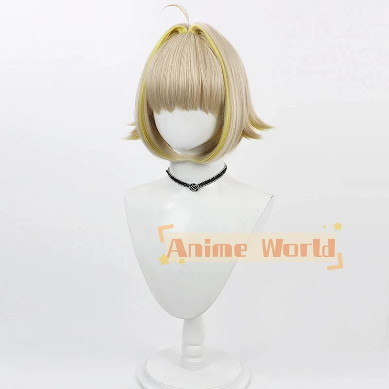 NIKKE The Goddess of Victory Elegg Cosplay Wig Short Synthetic Hair Heat Resistant Halloween Role Play + Wig Cap