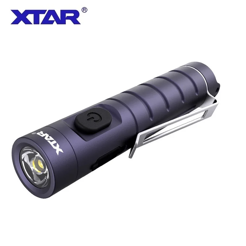 EDC Light XTAR T2 650 Lumens Pocket Flashlight USB Type-C Rechargeable Mini Flashlight