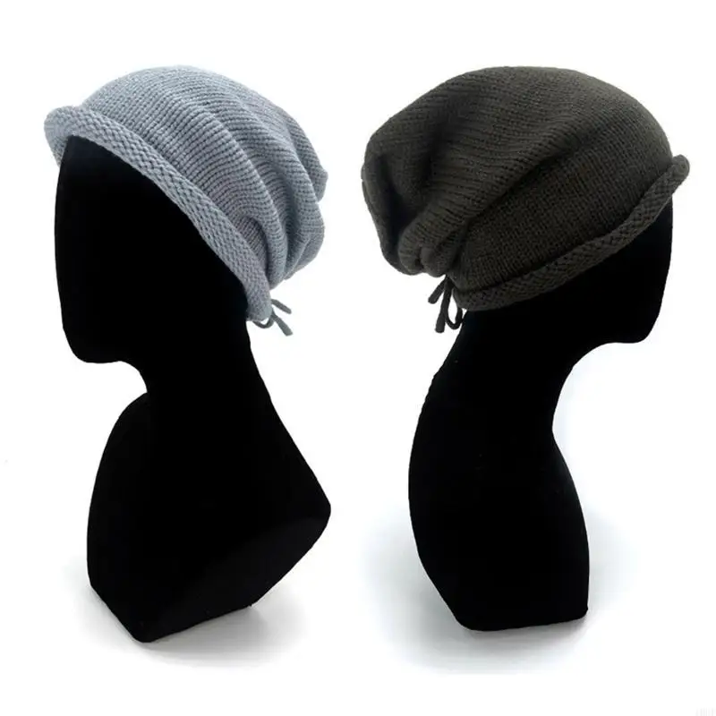 فضفاض مترهل قبعة صغيرة الكروشيه محبوك قبعة بونيه قبعة الجمجمة قبعة الشتاء محبوك قبعة