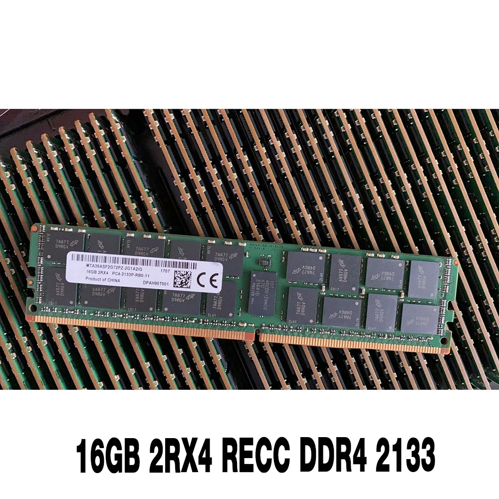 Memoria RAM de 1 piezas para MT, 16GB, MTA36ASF2G72PZ-2G1A2IG, 2RX4, RECC, DDR4, 2133