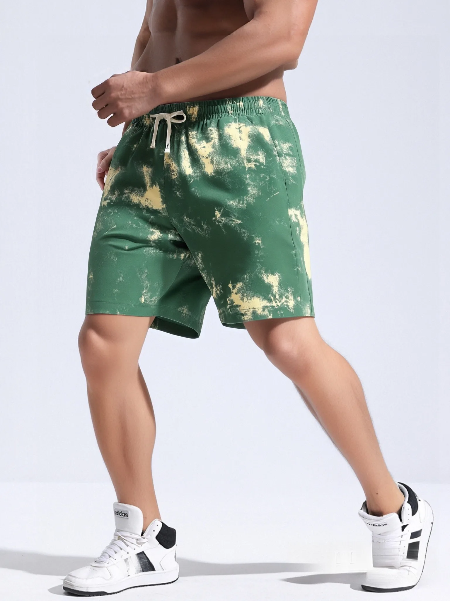 ‌2025 New Men's Beach Shorts Man Luxury Quick Dry Camouflage Summer Sports Casual Gym Streetwear Fashion Running Loose Baggy