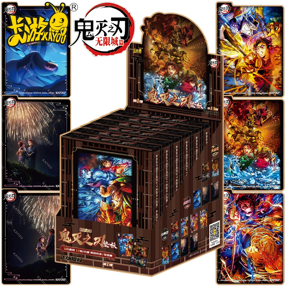 

New Genuine Kayou Demon Slayer Collection Writing Board Toys Fans' Favorite Fantasy Anime Limited Edition Character Card Gifts