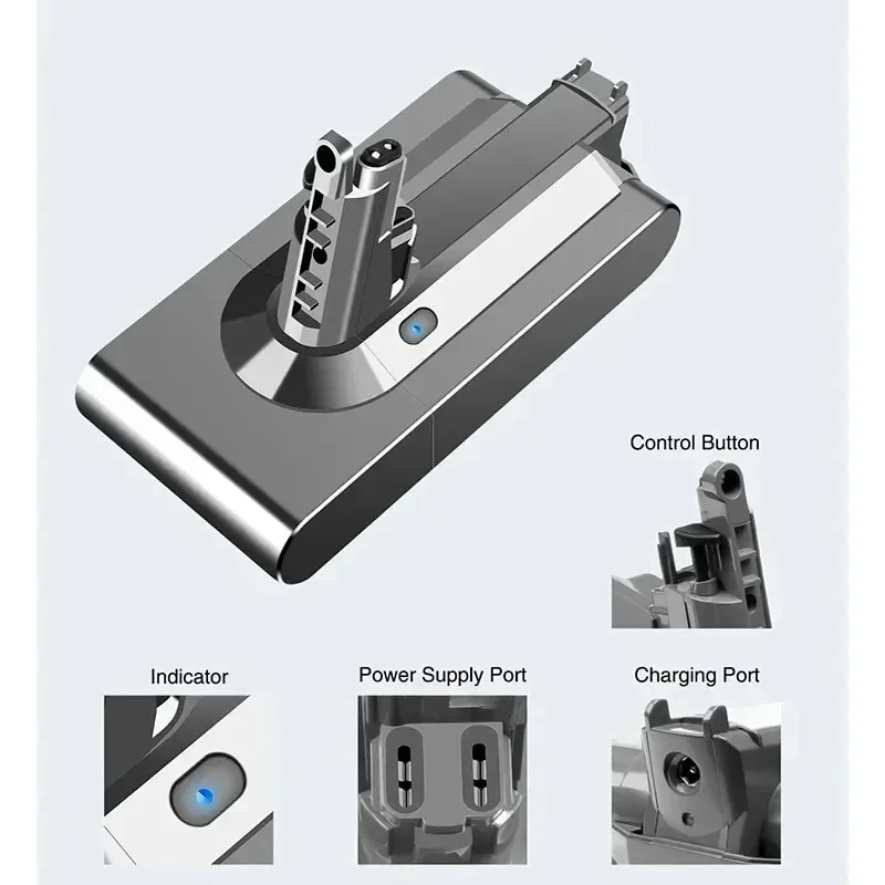 25.2V 12800mAh  V11/SV14 Battery Lithium Li-ion Vacuum Cleaner Rechargeable Battery Absolute V11 Animal For Dyson