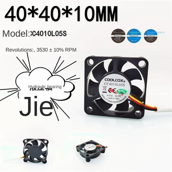 Silencioso CC4010L05S hidráulico 4010 40 * 40 * 10mm 5V 0,03A medição de velocidade 4CM ventilador de resfriamento