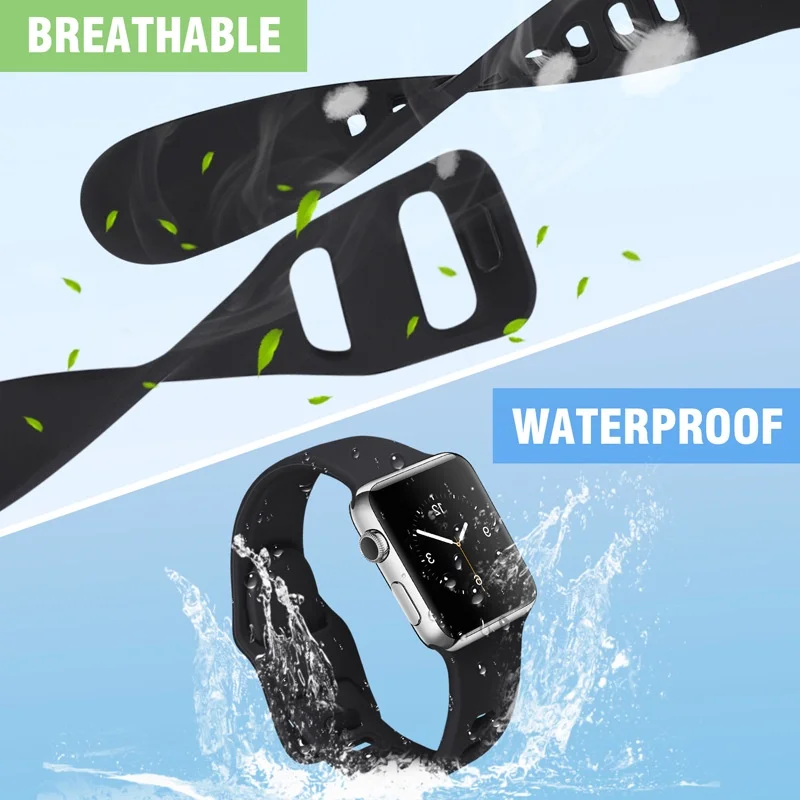 Nuovo cinturino in Silicone morbido con Design a fibbia per Apple Watch Series 7/6/SE/5/4/3/2/1 cinturino di ricambio iWatch cinturino Apple Watch