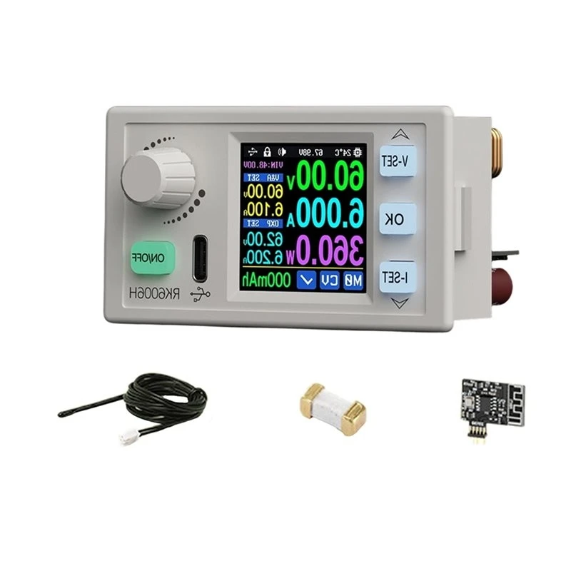 AT51-RK6006H 6A 360W Buck-Boost Voltage Regulator Power Supply Module With LCD Display For Electronics Repair