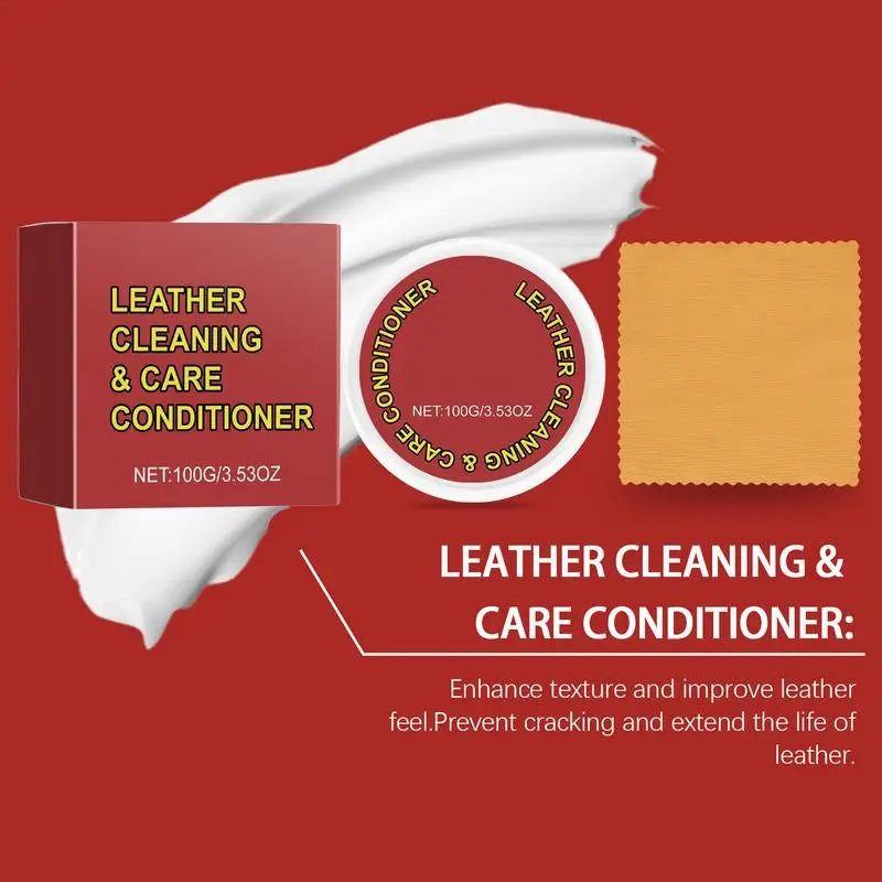 Leather Seat Cleaner Leather Conditioner Leather Cleaner Leather Sofa Cleaner Restoration Cream Leather Restorer Car Seat