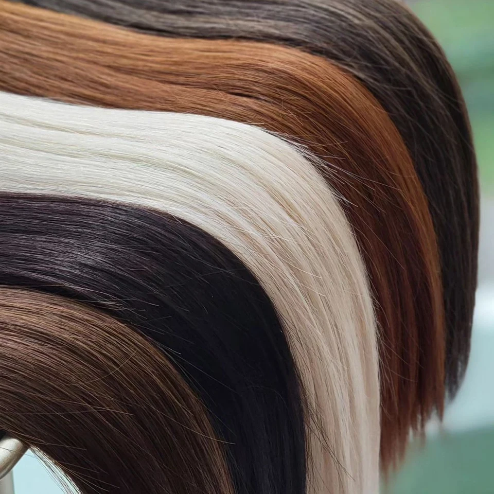 Colored Straight Human Hair Bulk for Braiding reference detail
