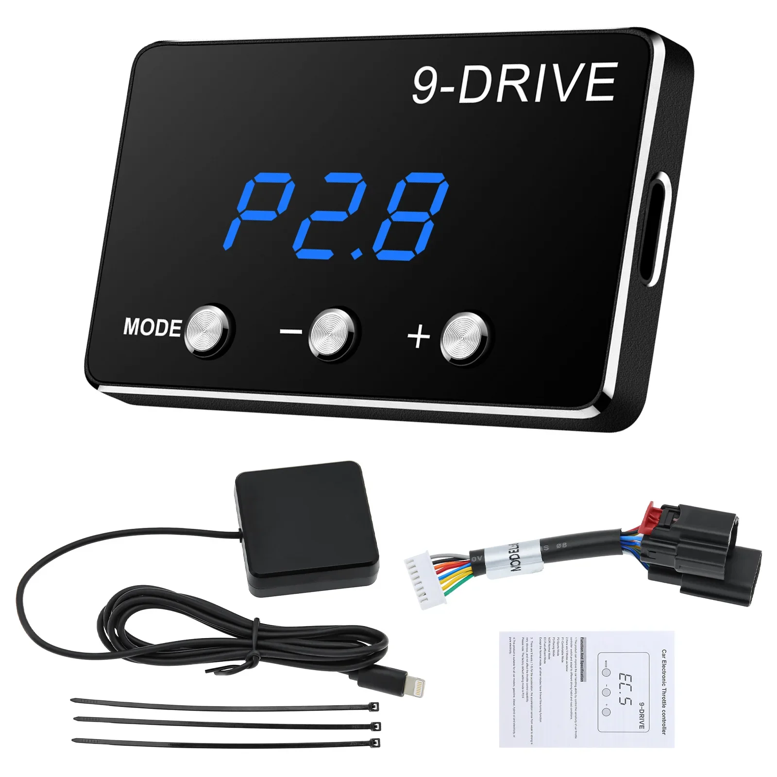 ใหม่ Plug Play รถ Throttle Response Controller ชิ้นส่วนปรับแต่งอุปกรณ์เสริม 9 ไดรฟ์ 5 โหมด Digital Racing Accelerator Potent Booster