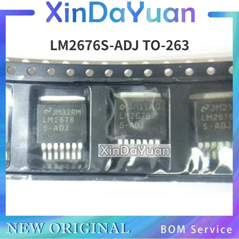 5 pcs LM2676S-ADJ TO-263  Step-down Circuit Regulator  Switch Adjustable Regulator IC
