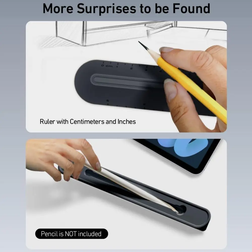 3 in 1 Silicone Laptop Stand Ergonomic Solid Color Laptop Cooling Stand Oval Base Adjustable Keyboard Riser for Typing/Reading