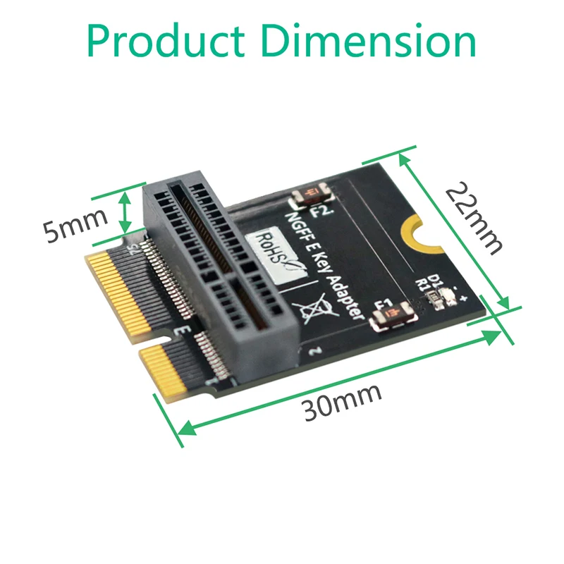 NEW 2230 Type NGFF M.2 Key-E to Key-E Adapter Converter Riser Board Support M2 Key E 2230 2242 2260 2280 AX200/201/210 WiFi Card