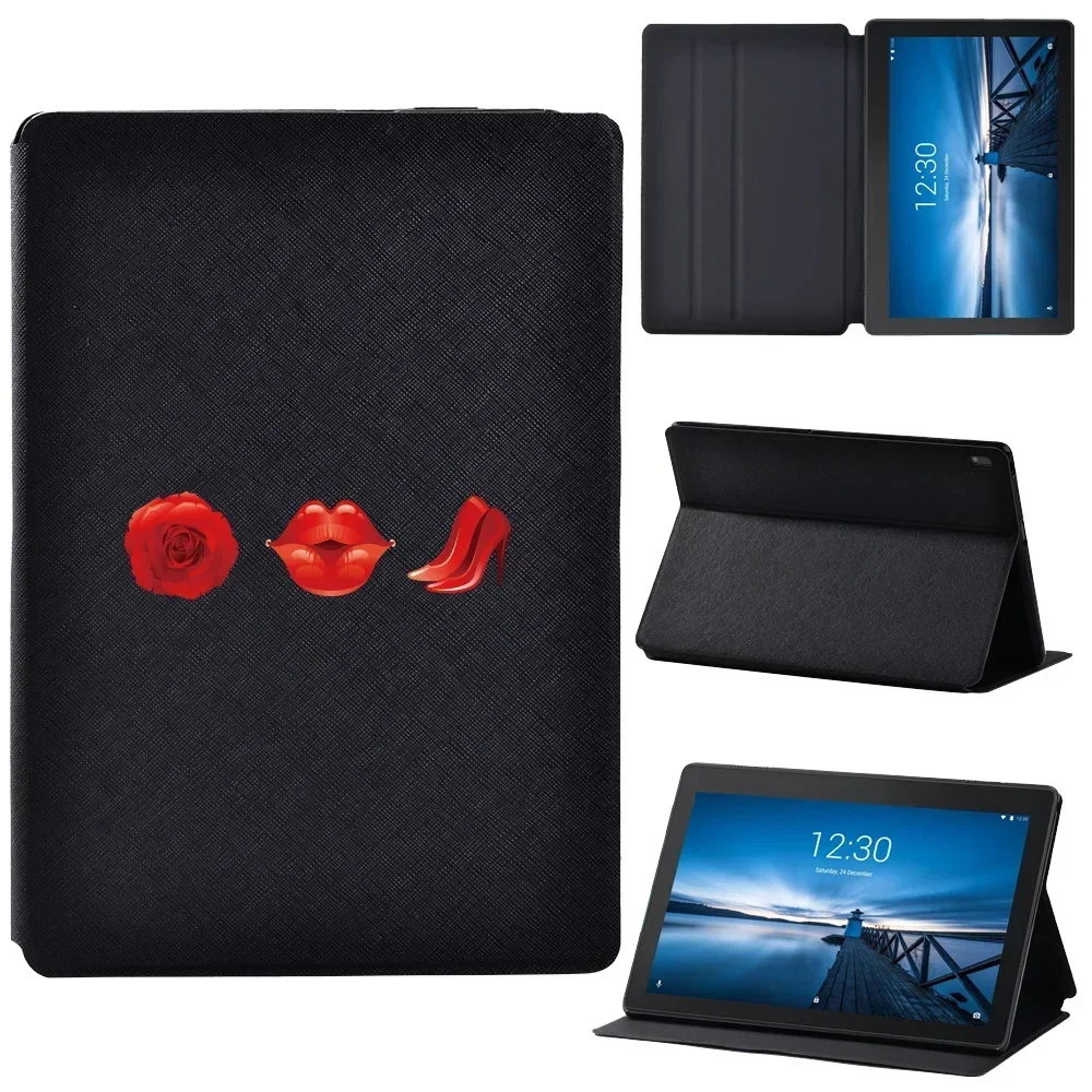 Tablet Case for Lenovo Tab E10 TB-X104F/M10 10.1" TB-X605F PU Leather Capa for Tab M10 Plus 10.3" TB-X606F