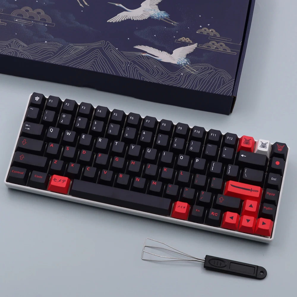

GMK Bushido Japanese keycaps ぶしどう PBT cherry profile key cap set for fl680 rk84 cmk87 ik75 Cherry MX Mechanical Keyboard
