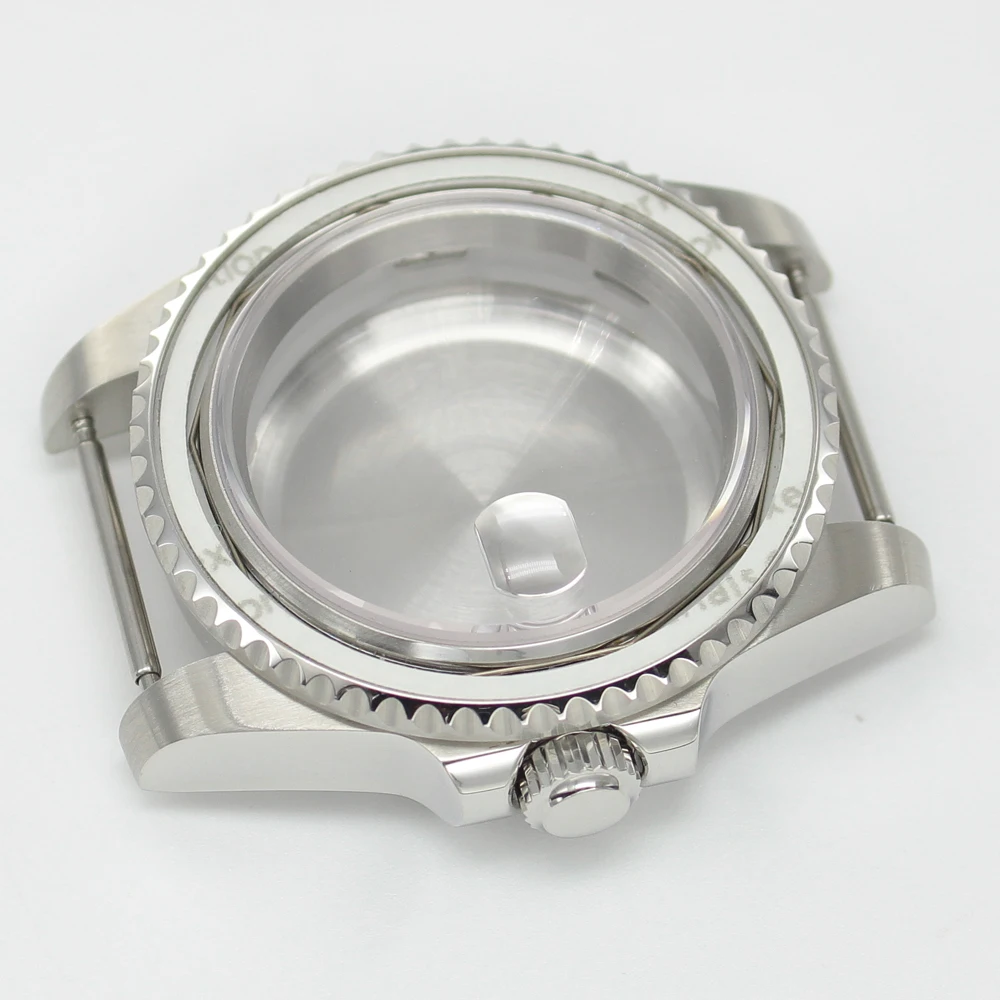 

40mm Men's Watch Case Sapphire Glass for 28.5mm Dial NH35 NH36 NH34 NH38 NH70 NH72 4R36 Movement SUB/GMT Replace Case 120-Clicks