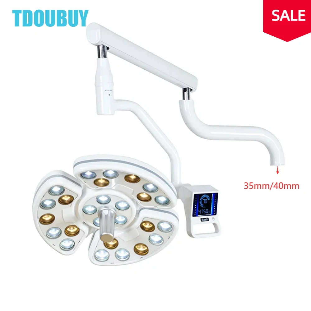 TDOUBUY Oral Touch LED Lnduction Light Medical Shadowless LED Lamp With 26 Leds For Dental Chair（Lamp Head+Lamp Arm