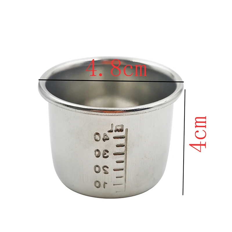 Stainless Steel Measuring Glass Wine Measurer Practical Travel Stainless Steel Cups Mini Set Glasses for Whisky Wine with Case