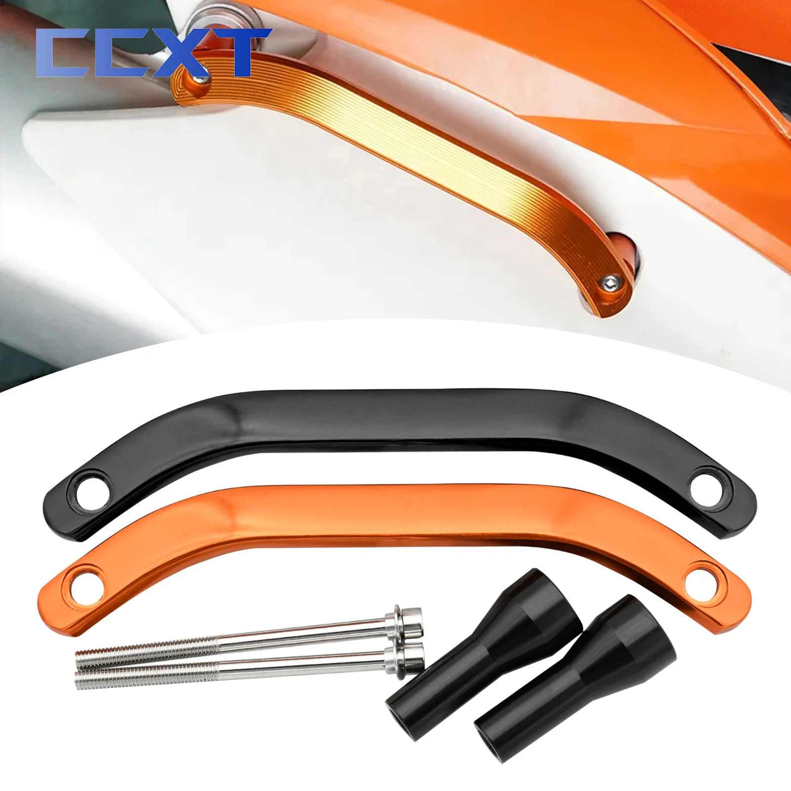 CNC Rear Passenger Seat Hand Grab Bar Rail For KTM XCW EXCF XCF SXF SX XC EXCF250 EXCF350 EXCF500 XCW300 XCW150 XCW250 2016-2019