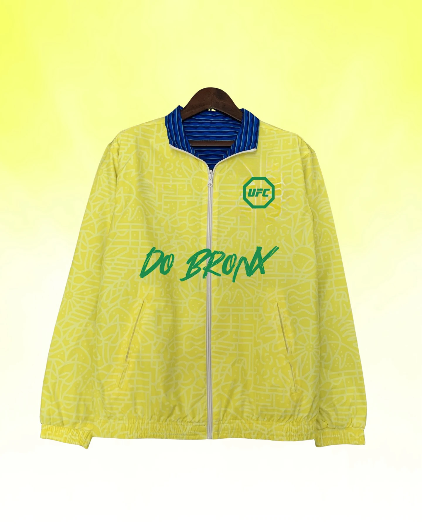 UFC Brasilianischer Krieger Charles Oliveira Reißverschluss Sportjacke Herren MMA Lässiger bequemer Hoodie Herbst/Winter Boxtraining Top