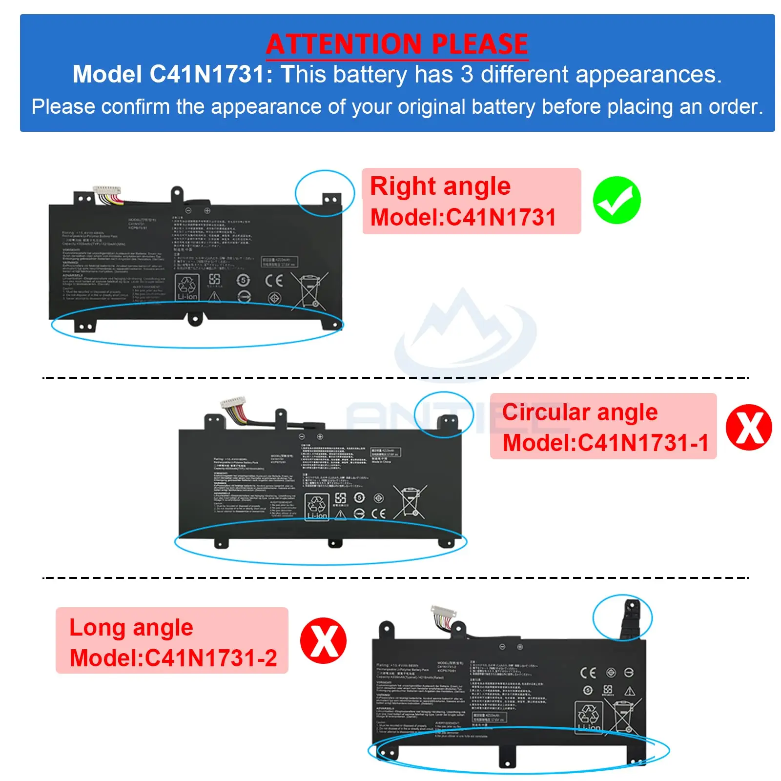 Imagem -02 - Bateria do Portátil Substituição para Asus Rog Strix Scar ii C41n1731 Gl504 Gl504gw Gl504gs Gl504gm Gl504gv G515 G515gv G515gw G715gv