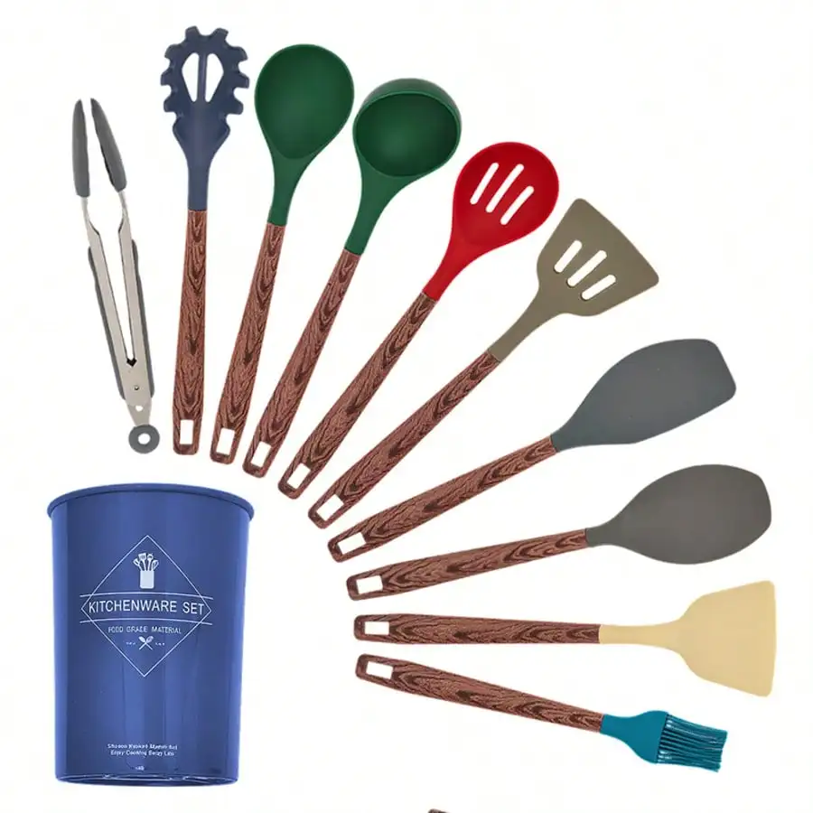 

11-Piece Silicone Kitchen Tools Set for Cooking Family Dinner Christmas Gifts