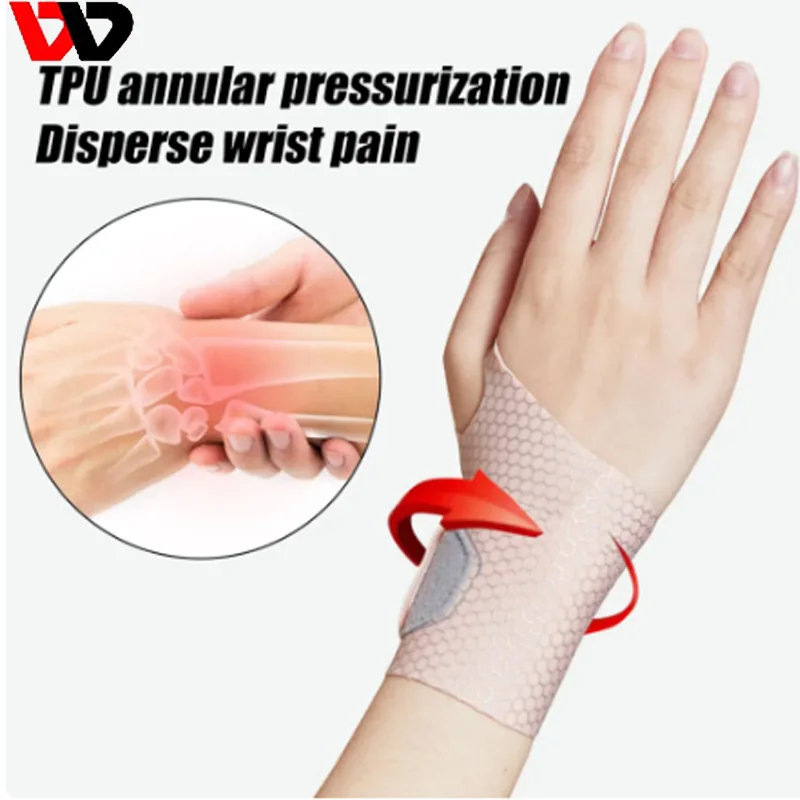 Ajustável Slim Air Wrist Support Strap, Wrist Wrap para homens e mulheres, alívio da dor, correias de treino, artrite, 1pc