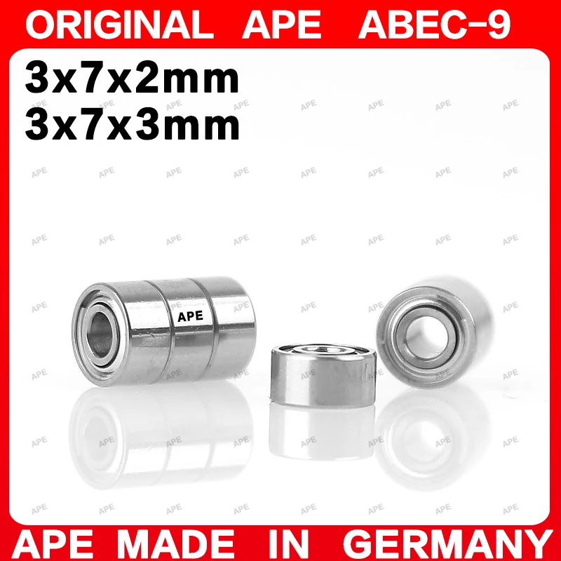 

10PCS Germany ABEC-9 Bearing 683 618/3 638/3 3*7*2 3*7*3 mm ZZ -2Z -2RS Miniature Precision Ball Bearings