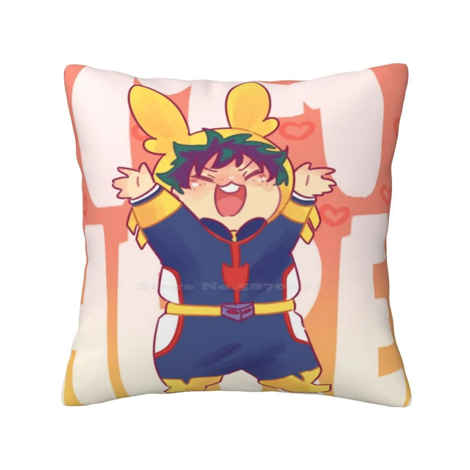 I'M Here!!! Pillows Case Bedroom Home Decoration Boku No Hero Academia My Hero Academy Deku Midoriya Izuku Bnha Mha