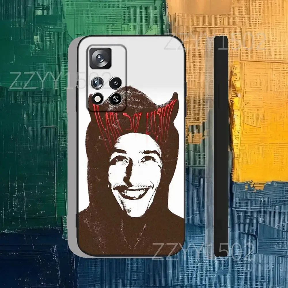 Custodia per telefono Rapper Y-Yung BeefS per Samsung S25,S24,Ultra,S20,S30,Plus,S22,S23,Ultra,Plus,5G Morbido silicone nero