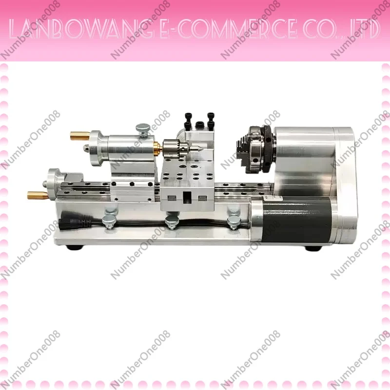 Exquisite DIY Mini Lathe Multi functional Woodworking Homemade Small Lathe Portable Desktop Micro Lathe 220V 80W 100-2500r/min