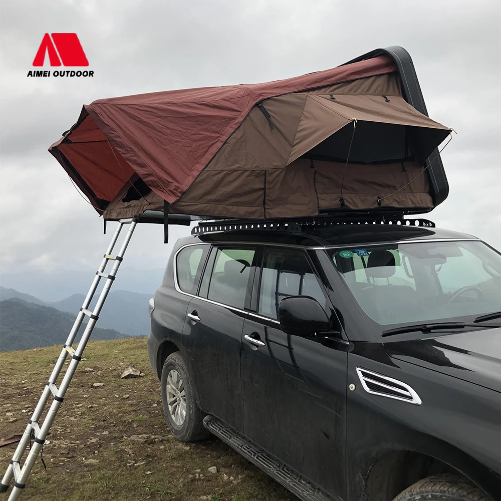 

160*210*100CM Waterproof Vehicle Tent with Aluminum Support Poles Breathable Soft-Top Rooftop Tent for Summer Car Camping