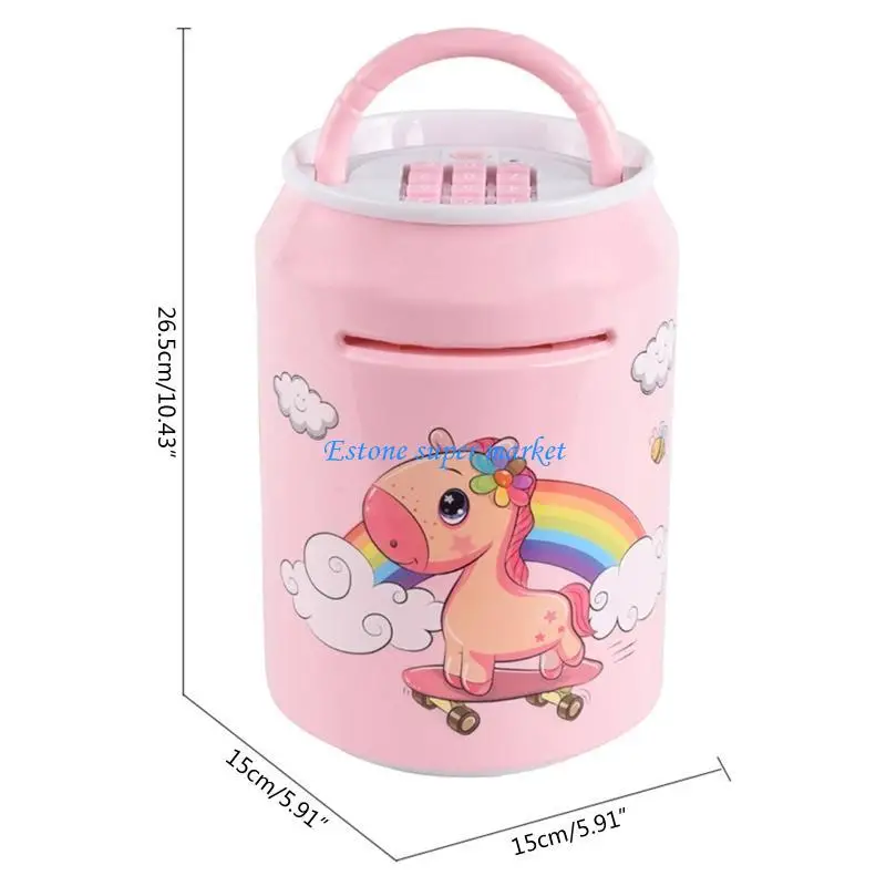 090B Tiền điện tử Ngân hàng Heo con Âm nhạc Đồ chơi tiền nhẹ Tiền mặt an toàn Có thể quà tặng năm mới