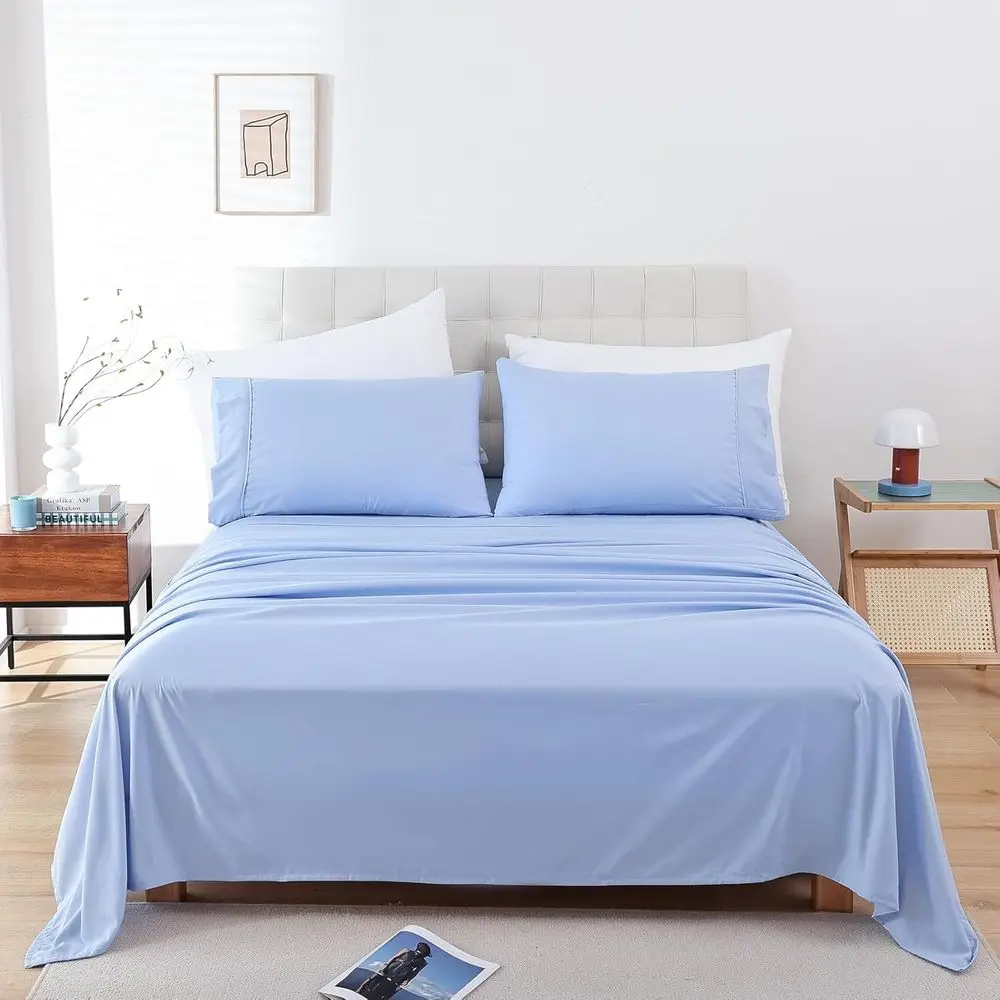 Luxury Microfiber Twin Bed Sheet Set Soft and Breathable