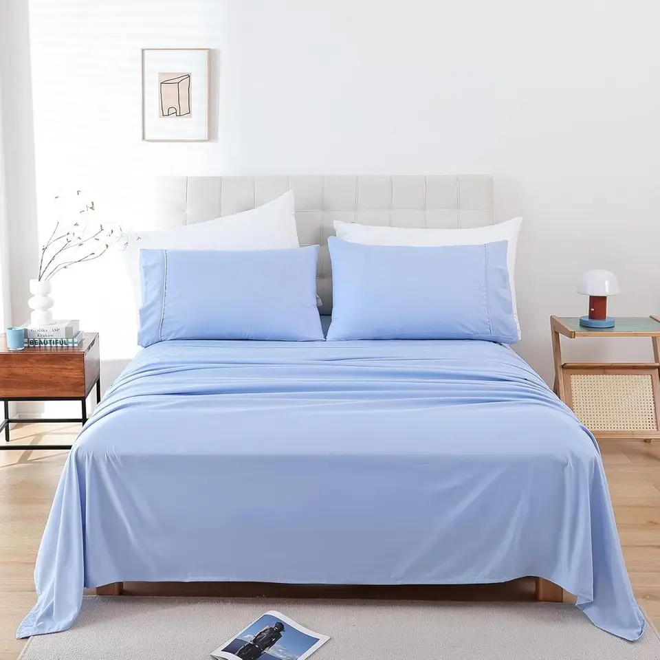 Luxury Microfiber Twin Bed Sheet Set Soft and Breathable