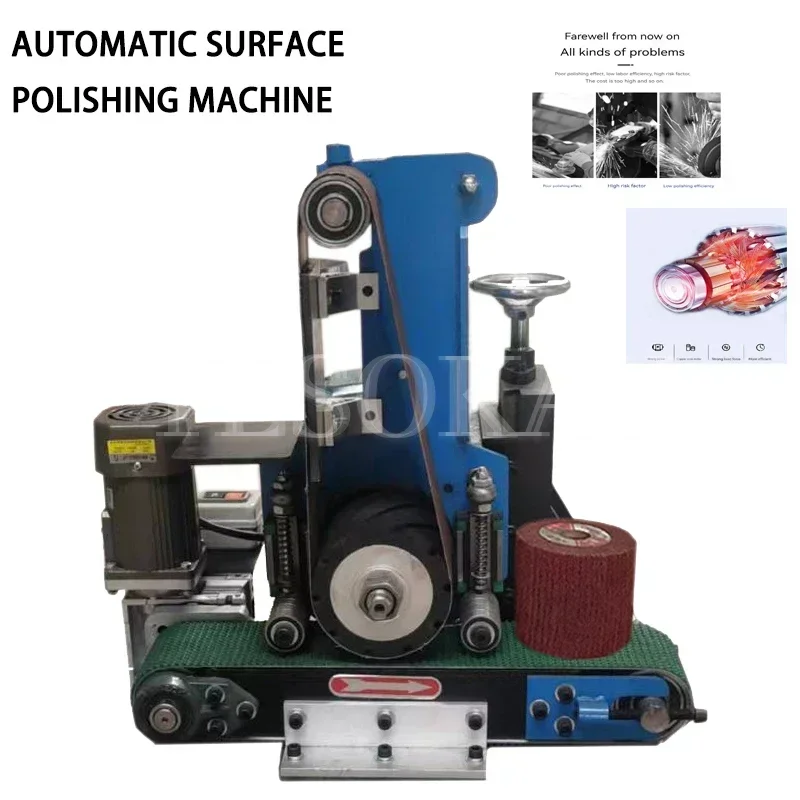 

Fully Automatic Surface Polishing Machine, Small Desktop Metal Abrasive Belt Grinding and Rust Removal, Stainless Steel Plate