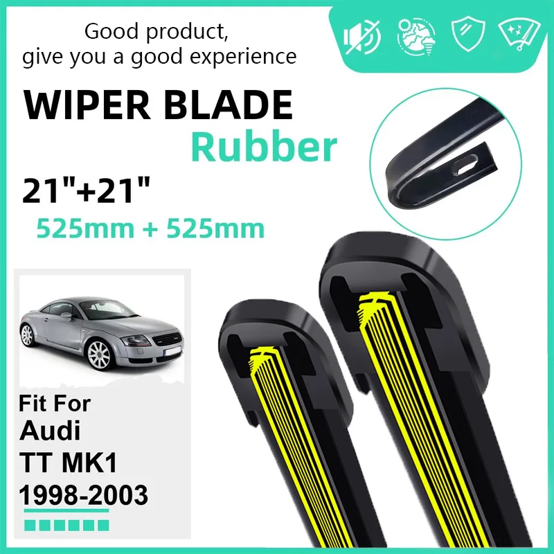 

Rubber Car Wiper Blades for Audi TT MK1 1998-2003 Front Windscreen Windshield Rubber Car Accessories 2000 2001 2002 2003