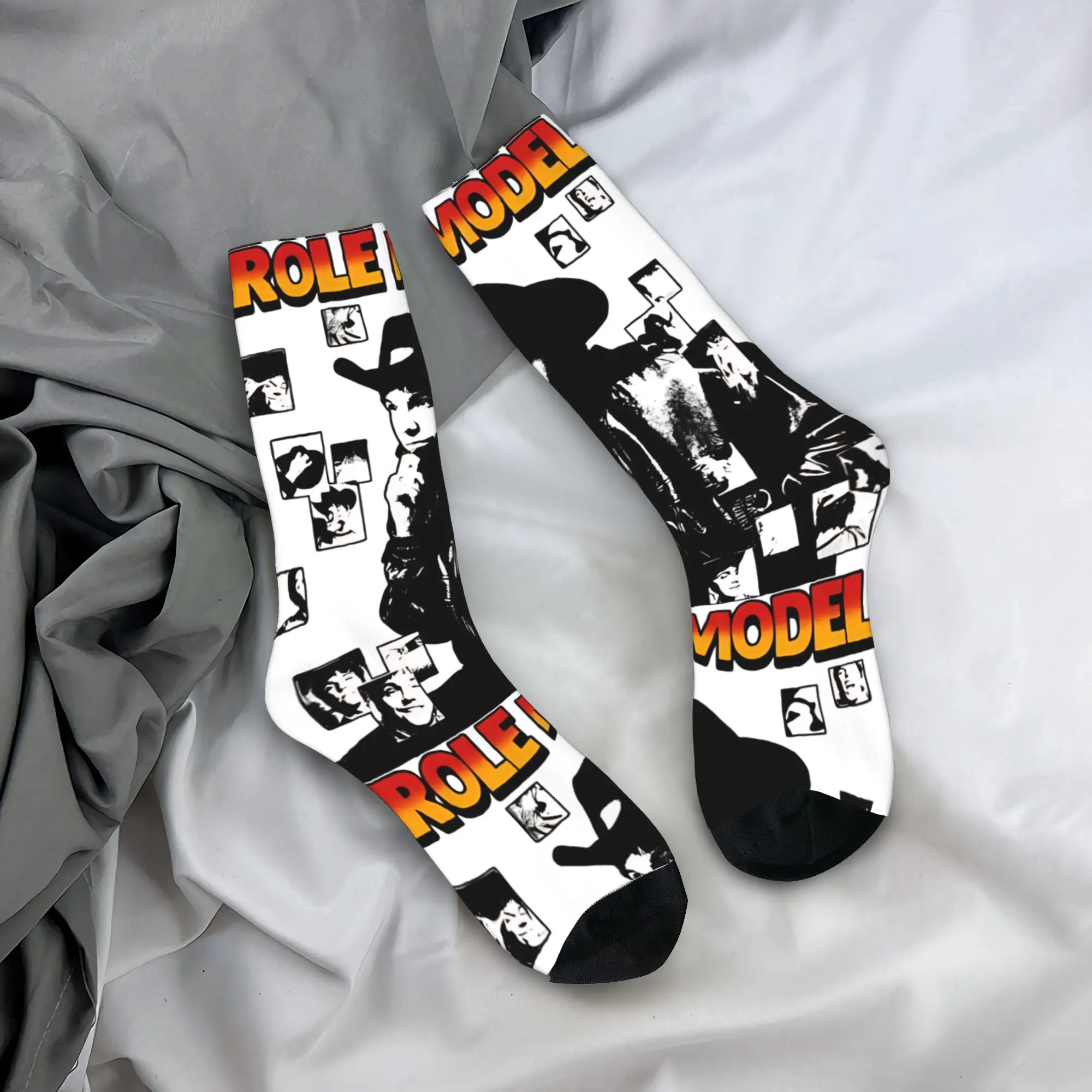 

Men's Socks Close Up Photo Singer Indiepop Role Model Stockings Anti Skid Warm Soft Socks Autumn Gothic Graphic Outdoor Socks