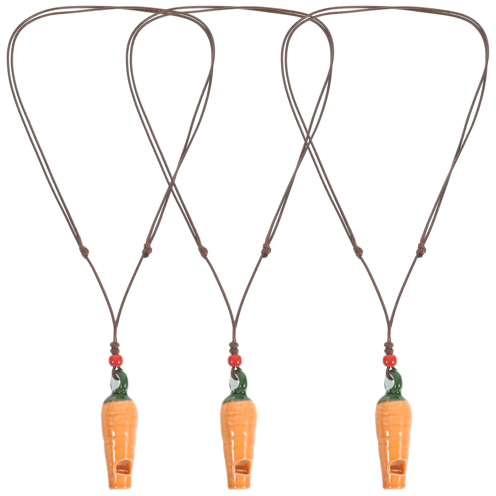 3 قطعة السيراميك الجزرة شكل صافرة الإبداعية الاطفال الموسيقى ألعوبة جميلة معلقة حلية أداة الأطفال الملونة