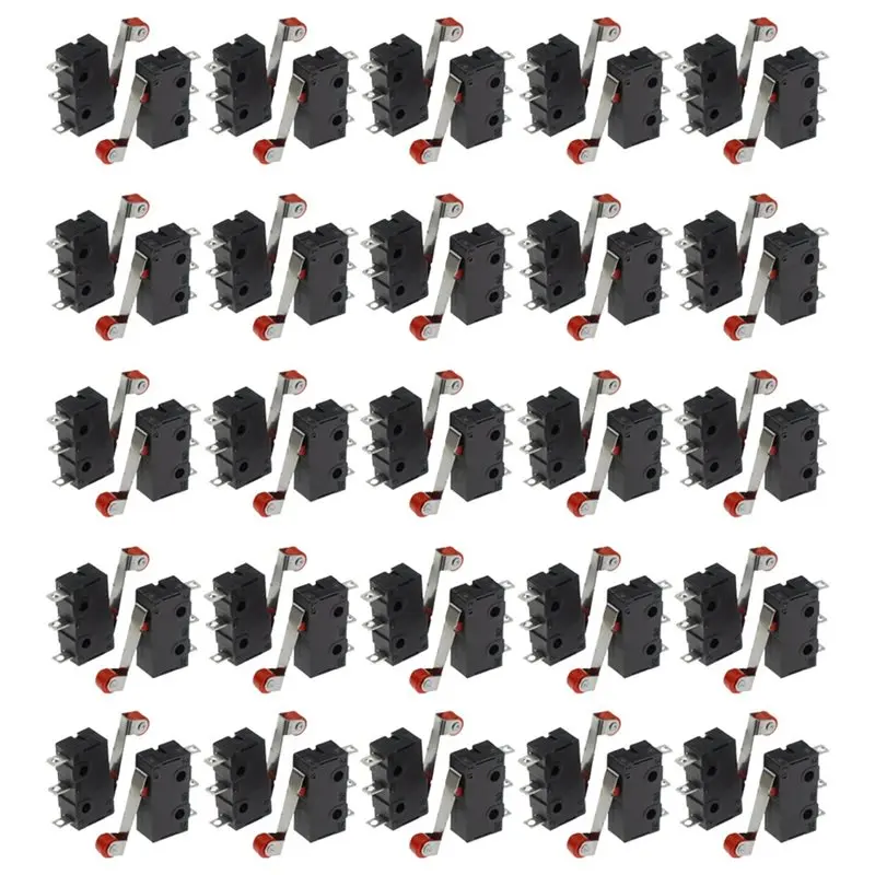 B84B-Micro Roller Lever Limit Switch- NO/NC(Normally Open/Normally Closed), 50PCS-Pack, Model Code:KW11-3Z