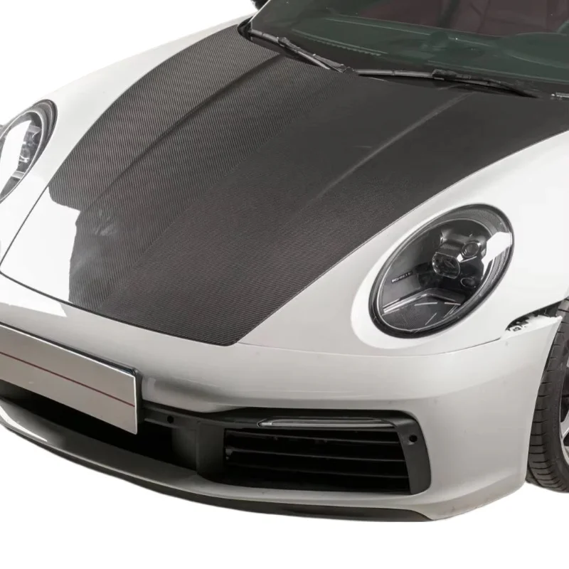 New OE Style Dry Carbon Fiber Hood for 911 992 2019-UP Front Engine Bonnet