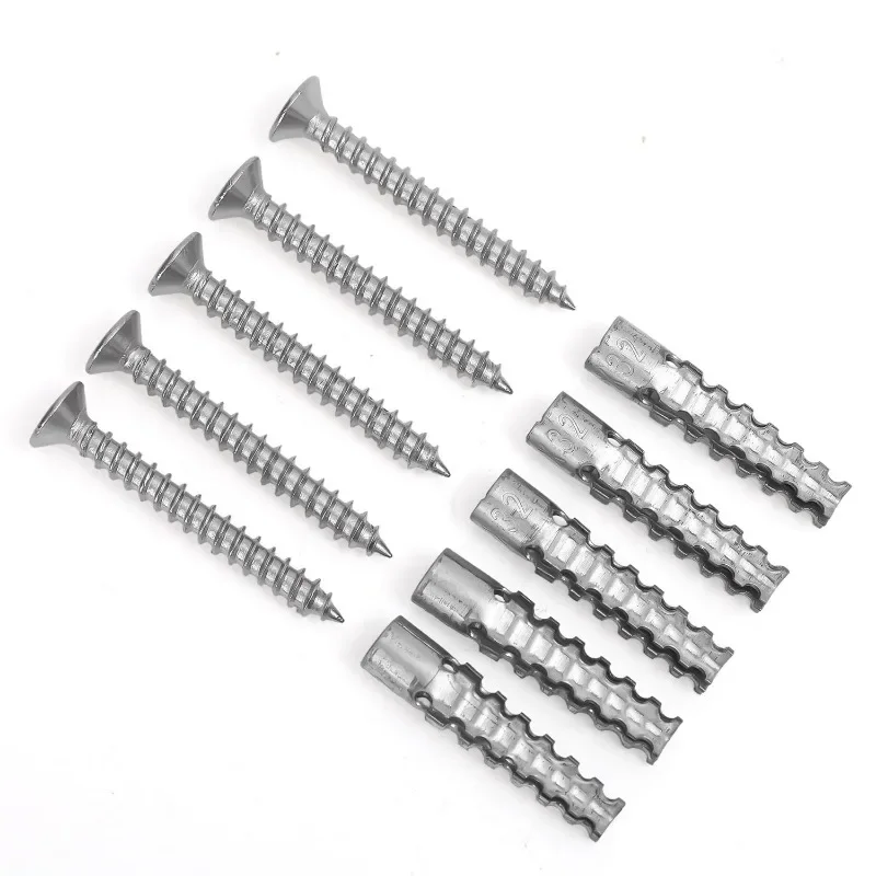 6/8mm Expansionsrohr für Hohlwände Metall-Expansionsschrauben-Set Selbstschneidende Schrauben Rohrbohrstopfen Befestigungsbolzen Anker – Detail 8