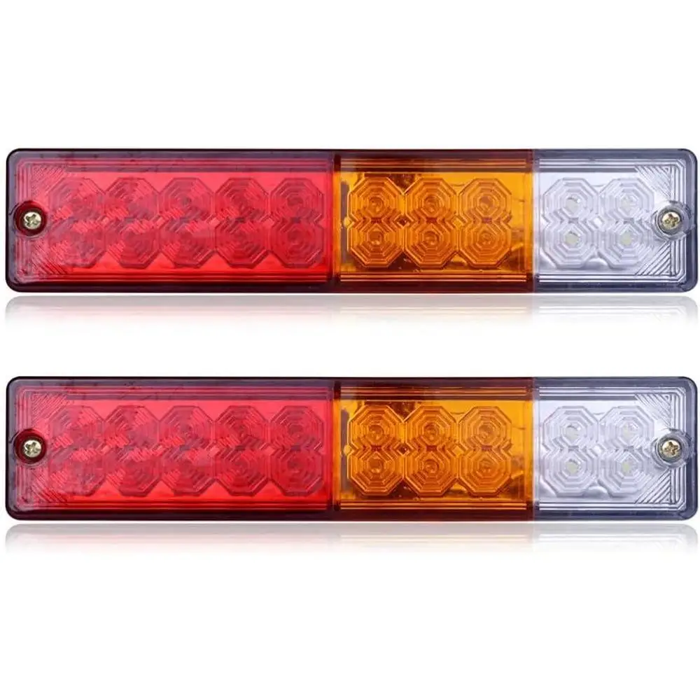 12 فولت/24 فولت 20 LED مقطورة الذيل أضواء خلفية بار بدوره إشارة عكس مصباح جيد الإضاءة للمقطورات والشاحنات والشاحنات والحافلات والسحر #1