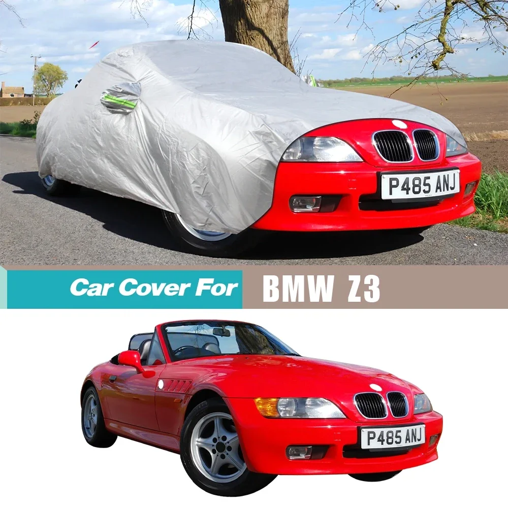 

Полный автомобильный чехол, ветрозащитный, с защитой от УФ-лучей, солнца, дождя, снега, пыли, защита от пыли для BMW Z3 1996-2002 гг.